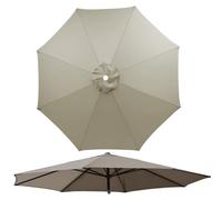 7.5FT Replacement Patio Umbrella Canopy - Thickened Sunshade Cover for 6/8 Ribs Outdoor Garden Pool Fade-Resistant Parasol Top Weatherproof Fabric