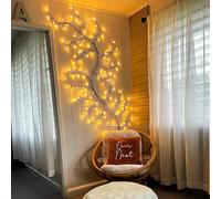 7.5FT USB Port led Twinkling Tree Branch Light for Room and Home Warm White Wall Tree Lights Lighted Garland Indoor for Halloween Christmas Decorations (Enchanted Willow Vine)