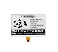 7.5inch E-Ink Raw Display Compatible with Raspberry Pi 800×480 Resolution SPI Interface Paper-Like Displaying without Electricity