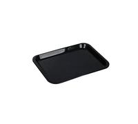 7.5inch Rectangular Plastic Tray,Storage Tray, Black Serving Tray For Hotel,Home,Restaurant Organizer Plate,19.4 * 14.9CM