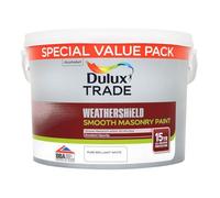 7.5L Dulux Trade Weathershield Smooth Masonry Pure Brilliant White