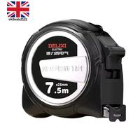 7.5m Heavy Duty Tape Measure 25mm ABS Shockproof Steel Ruler Measure Tool UK