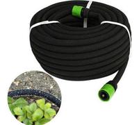 7.5m Hozelock Compatible Porous Soaker Hose - Garden Drip Irrigation Watering Pipe Metre | Leaky Garden Irrigation Soaker Hose Pipe | Ideal Watering Solution for All Plants & Vegetables, Black