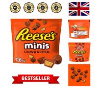 7.6 Oz Pouch of Irresistible Mini Chocolate Peanut Butter Cups - Shareable Joy