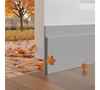 7.6 x 100 cm, Draught Excluder for Doors, Door Seal (Large Gap Door), Self-Adhesive Sound Protection, Cold Protection & Front Door Seal, Grey