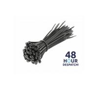 (7,6 x 500 mm, 400) Cable Ties Black 100/140/200/250/300mm Nylon Zip Tie Wraps Strong Various Sizes