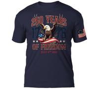7.62 Design USA 250th Anniversery 1776 Eagle Men's T-Shirt, Navy Blue, Large