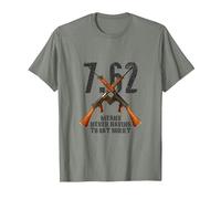 7.62 Means Never Having to say Sorry T-Shirt, Men, Olive Heather, Large
