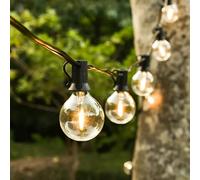 7.6M LED Solar / USB Dual Power Festoon Globe String Lights