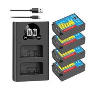 7.6V 2000mAh EN-EL25 Rechargeable Camera Battery，Compatible For Nikon，For Z50 Z30 ZFC Camera ENEL25 MH-32 Or Dual Channel Charger(4BatteryWithCharger)