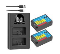 7.6V 2000mAh EN-EL25 Rechargeable Camera Battery，Compatible For Nikon，For Z50 Z30 ZFC Camera ENEL25 MH-32 Or Dual Channel Charger(2BatteryWithCharger)