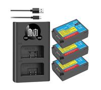 7.6V 2000mAh EN-EL25 Rechargeable Camera Battery，Compatible For Nikon，For Z50 Z30 ZFC Camera ENEL25 MH-32 Or Dual Channel Charger(3BatteryWithCharger)