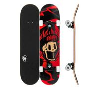 7.75" x 31.5" Enuff Pyro III - Red - Complete Skateboard - 7 Ply Maple Deck and Premium Components: Decade Pro Trucks, 53mm XX Wheels, ABEC-9 Bearings, Skull Icon Grip Tape