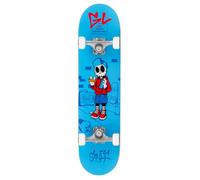 7.75" x 31.5" Enuff Skully - Blue - Complete Skateboard - 7 Ply Maple Deck with Decade Trucks, 54mm 90A High Rebound Wheels, ABEC-9 Bearings, Perfect for Young Skaters