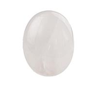 7.7in Large Quartz Crystal Stones Worry Stones Natural Reiki Gemstone Polished Stones Crystal Meditation Accessories for Massage, Balancing Anxiety, Stress Relief(White)