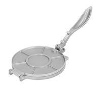 7.7in Rust Proof Aluminum Alloy Tortilla Press, Heavy Duty Silver Quesadilla Maker with Lever Principle Design for Home and Pasta Shops, Durable Non Corrosive Dough Press