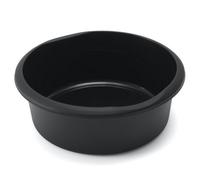 7.7L Washing Up Bowl - Round Kitchen Sink Basin With Raised Feet - Black