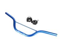 7/8" 22mm Aluminum Handlebar With Riser Clamp For 43 47cc 49cc 2-Stroke Minimoto Pocket Bike Moped Dirt Pit Motorbike Parts(Blue Kit B)