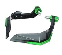 7/8" 22mm Handlebar Motorcycle Universal Handguard Windshield Hand Guard Shield Protector Modification Accessories Motorbike Handguards(Green)