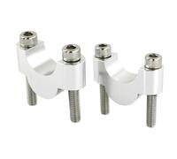 7/8" 22mm Handlebar Riser Billet Aluminum Compatible With GSF600 GSF750 GSF1200 GSF1250 GSF250 GSF400 GSF650 Universal Fit Aftermarket Replacement Part .(Silver Riser 20mm)