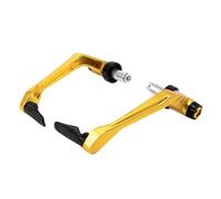 7/8" 22mm Handlebar Universal Motorcycle Brake Clutch Lever Guard Hand Falling Protection Modification Accessories Motorbike Handguards(Gold)