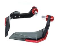 7/8" 22mm Handlebar Universal Motorcycle Handguard Shield Protector Windshield Modification Brake Clutch Protector Handbrush Handlebar Protector Guards(Red)
