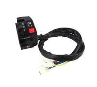 7/8" 22mm Motorcycle 5-Function Switch Assembly Multi-function Left Turn Signal Horn Start Choke Starter Switch(With damper switch)