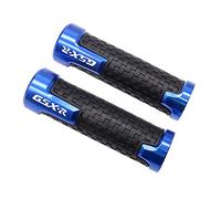 7/8" 22mm Motorcycle CNC Aluminum Handlebar Grips Handle Grips Fit for Suzuki GSXR 125 250 300 600 750 1000 Blue