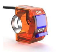 7/8'' 22mm Motorcycle Handlebar Flameout Switch ON OFF Button For Moto Motor ATV Bike DC12V/10A Black 3Wires Universal Motorbike Parts Handlebar Ignition Switch