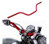 7/8" 22mm motorcycle Mid Handlebars, Motorcycle Handlebar Handle Bars Universal for All Motorcycle which the clamp 7/8" 22mm-Red