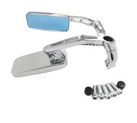 7/8" 22mm Motorcycle Modification Accessories 8mm/10mm Rectangle Rearview Mirror For Ho&nda CB1000R Shadow For Ya&maha For Suzuki Chromed Mirrors Rearviews