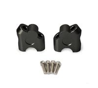 7/8" 22mm Pivoting Motorcycle Handlebar Riser Pressure Code Extension Clamp 2pcs Handlebar Riser(Black)