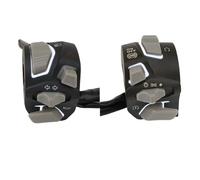 7/8'' 22mm Universal Motorcycle Handlebar Switch Headlight Light Turn Flash Light Horn Start Kill Button With LED Compatible With Motorcycle Models Aftermarket Replacement(WHITE)