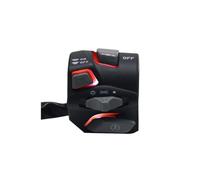 7/8'' 22mm Universal Motorcycle Handlebar Switch Headlight Warning Light Turn Signal Horn Start Kill Button With(White)