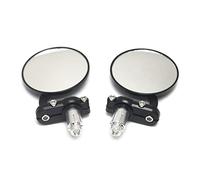 7/8" Handle End Rear View Side Motorcycle Aluminum Rear View Black Handle End for Motorcycle Handlebars