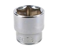 7/8" Imperial 6 Point 3/8" Drive Shallow Socket SAE AF Chrome Vanadium Steel