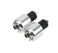 7/8 Inch 22mm Motorcycle Handlebar Ends Plug Motorcycle Handlebar Ends Plug Grip Weights Anti Vibration 2 PCS (Silver)