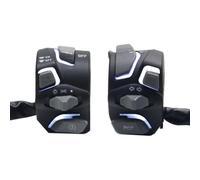 7 8 Inch 22mm Universal Motorcycle Handlebar Switch Headlight Light Turn Horn Start Kill Button With LED Compatible With Motorcycle Models Aftermarket Replacement(Z2747-White)