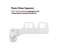 (7/8 Inch) Bidet White Double-head Attachment Portable Manual Plastic Toilet