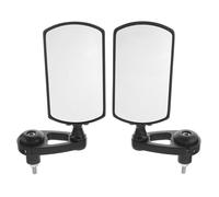 7/8 Inch Foldable Motorcycle Handle Bar End Mirrors Rearview Side Black Metal