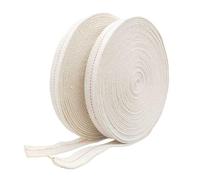 7/8" Inch Lamp Wick or Lantern Wick -Flat Cotton Oil Wicks for Hurricane Lamp or Kerosene Based Lanterns and Candle Burners，Red Stitch 13ft/ 2 Rolls