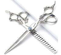 7/8-inch Personalized Scissors Salon Hairstyle Scissors Stainless Steel Hair Styling Tools