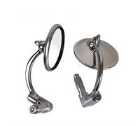 7/8'' Motorcycle Handlebar End Mirror Stainess Steel Rearview Universal For Vulcan S 650 Ni&nja For YAM&AHA YZF R1 R3