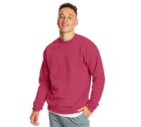 7.8 oz. 50/50 Fleece Crew (P1607) Heather Red, 5XL
