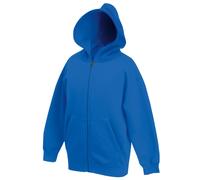 (7-8, Royal Blue) Fruit Of The Loom Kids Unisex Premium 70/30 Hooded Sweatshirt / Hoodie
