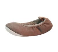 (7-8 UK, Mink) Eastern Counties Leather Womens/Ladies Sheepskin Lined Ballerina Slippers