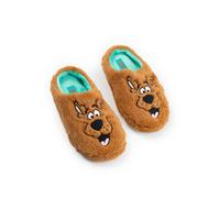(7-8 UK) Scooby Doo Mule Slippers (Unisex Brown)