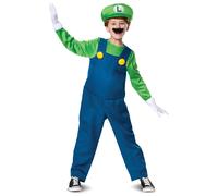(7 - 8 years (124 - 136 cm)) Luigi Deluxe Child Costume