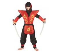 (7-8 years (128 cm)) Boys' dragon pattern ninja costume