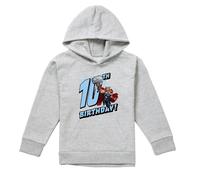 (7-8 Years, Athletic Heather) Marvel Childrens/Kids Thor Heather 10th Birthday Hoodie